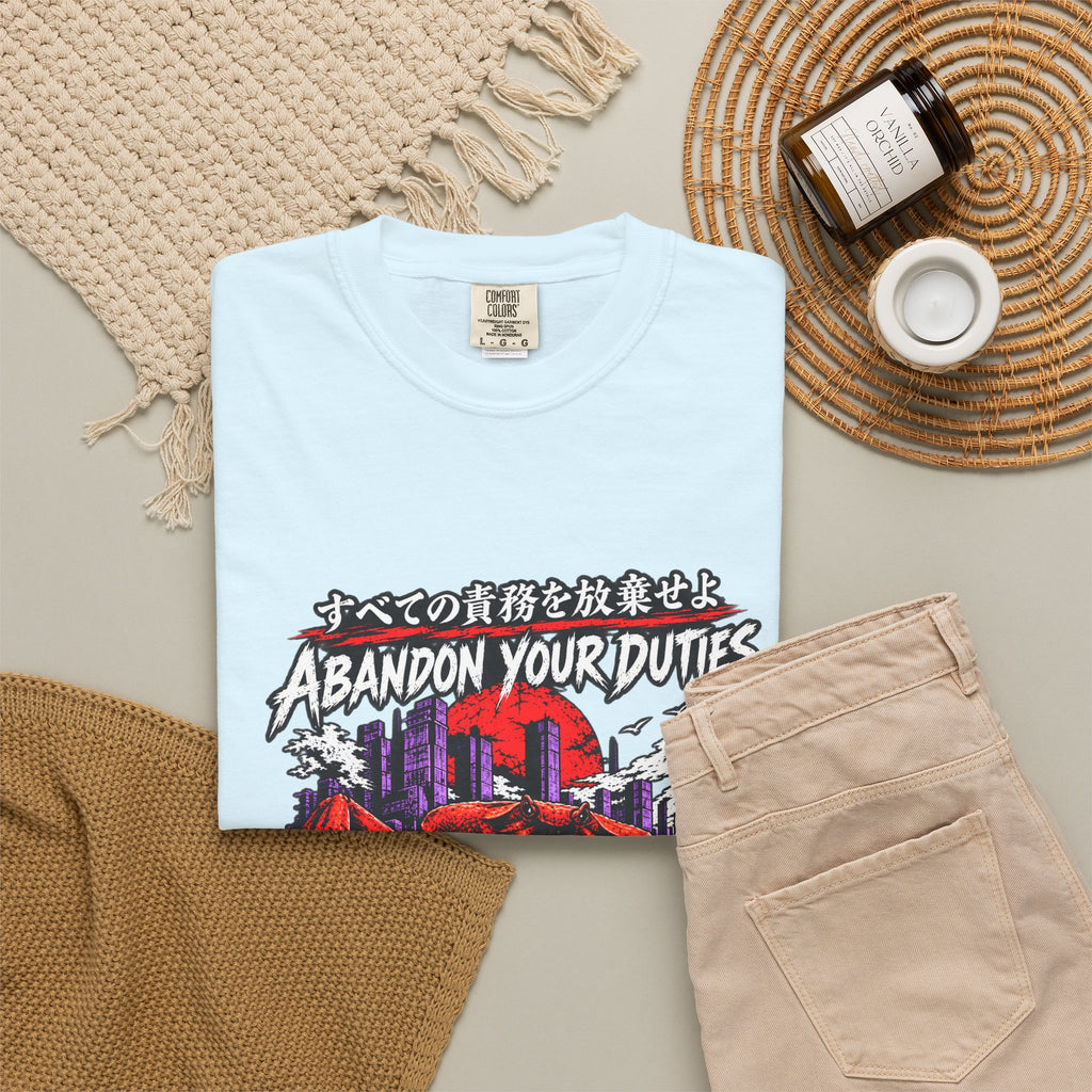 Comfort Colors® Abandon Your Duties Evolve Into Crab Funny T-Shirt