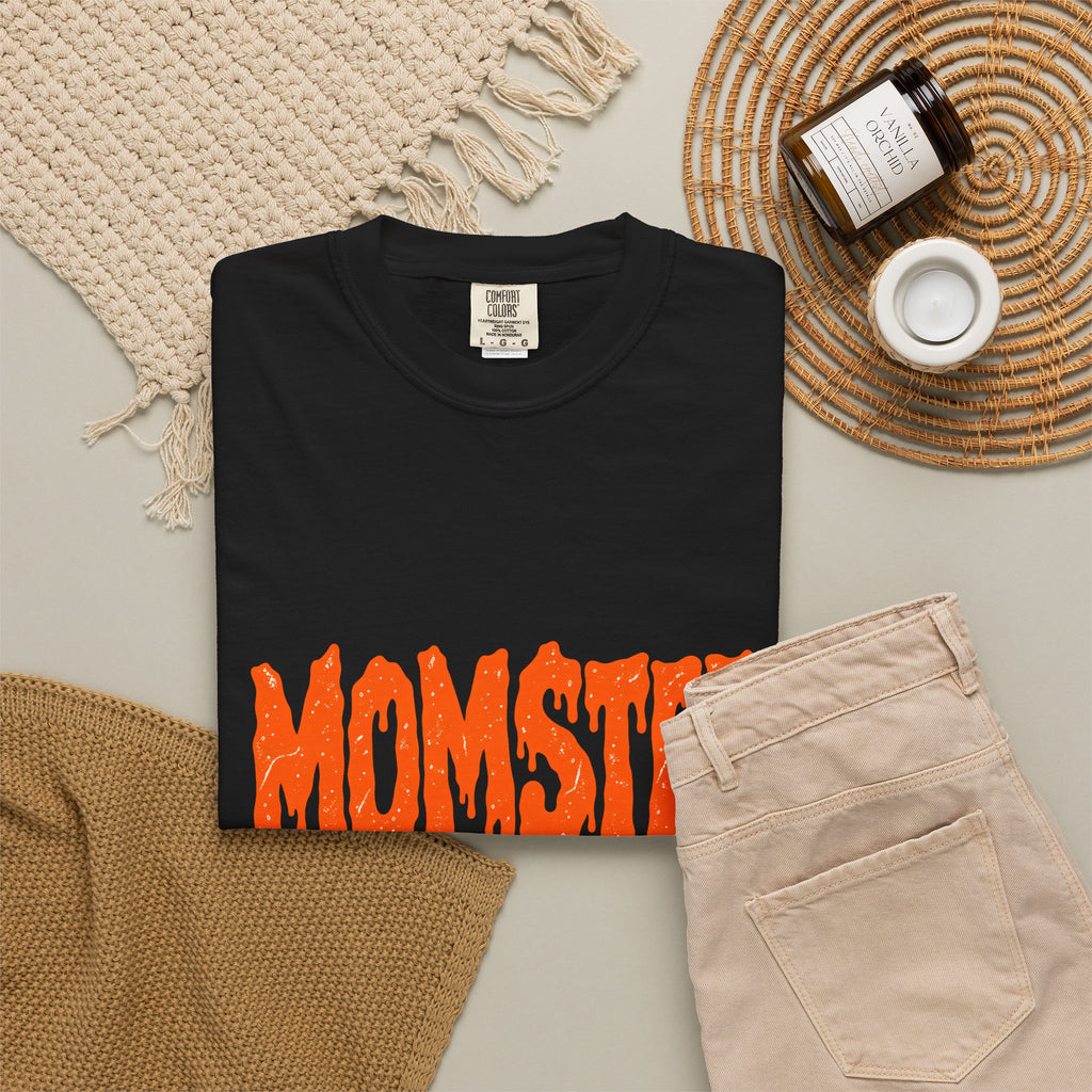 Comfort Colors® Momster Shirt, Retro Halloween Shirt, Spooky Mama Shirt, Mom Life Shirt, Funny Halloween, Tee, Spooky Season Shirt for Women