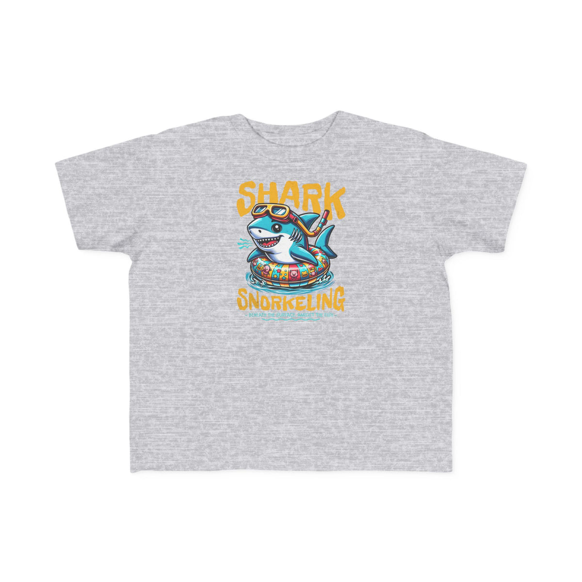 Shark Snorkeling Toddler Shirt, Funny Kids Beach Tee, Shark Graphic Tshirt, Summer Vacation Shirt for Boys Girls, Pool Party Gift for Kids
